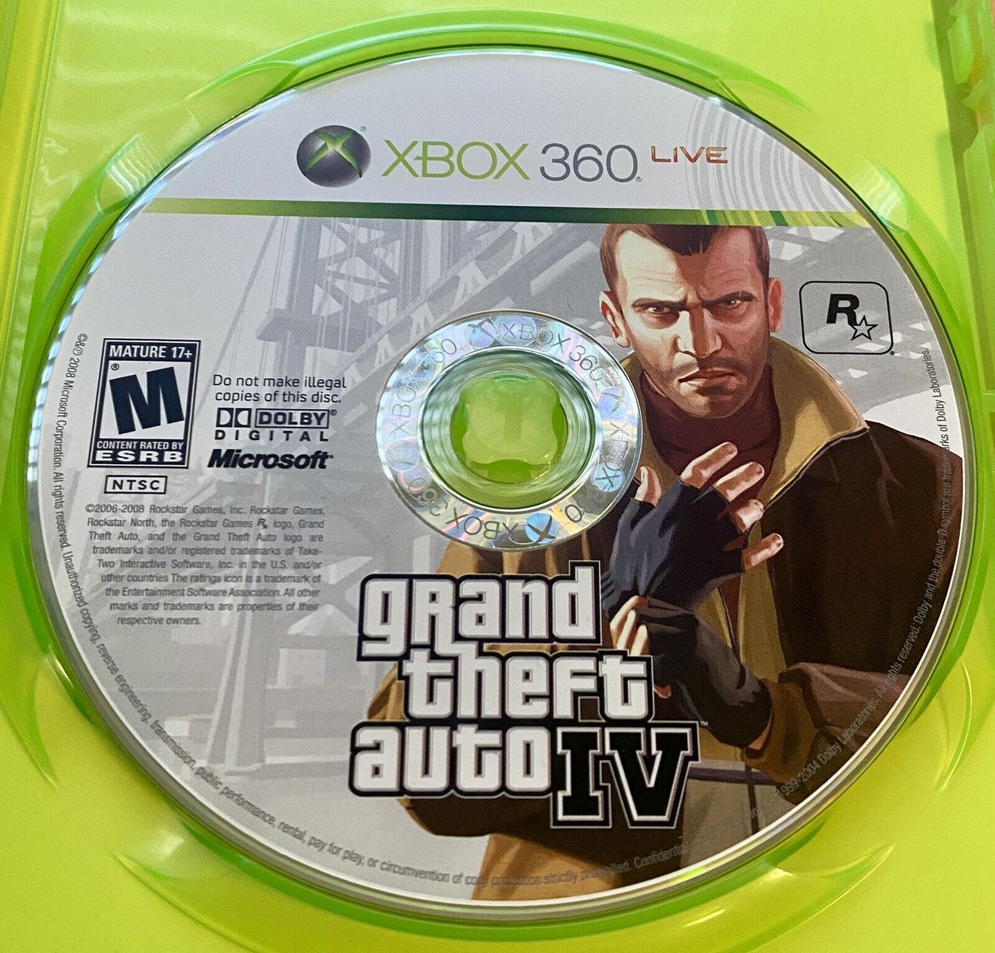 Grand Theft Auto IV (Xbox 360, 2008) CIB W/ Map & Manual, Authentic & Tested