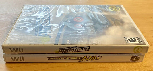 Need for Speed: Nitro & ProStreet (Nintendo Wii) Both CIB W/ Manual And Tested