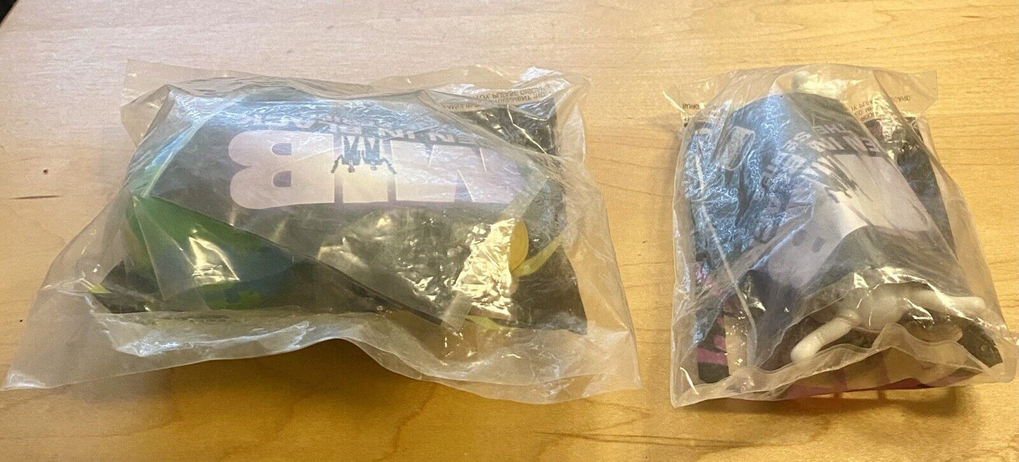 New 1998 Burger King Club Men In Black The Series Globe Space Spinner & Worm Guy