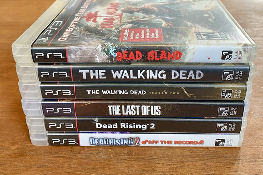 Sony PlayStation 3 PS3 Bundle Lot of 6 Zombie Games Tested Walking Dead & More!
