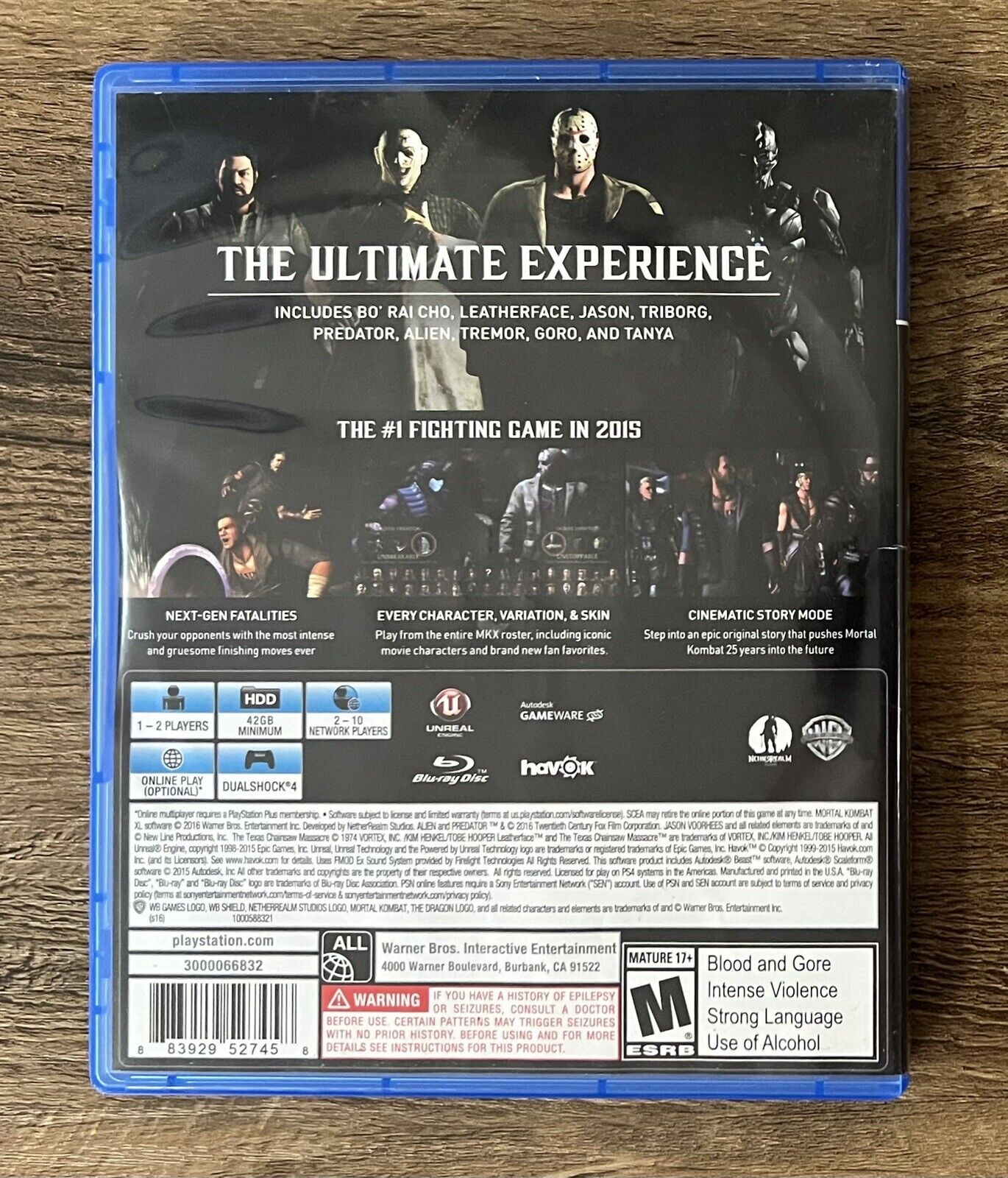 Mortal Kombat XL PS4 CIB W/ Manual - Sony PlayStation 4