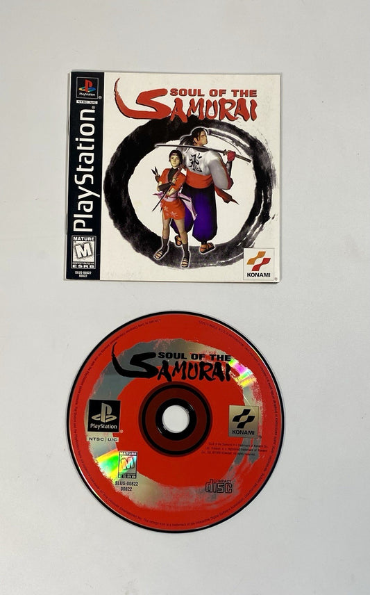 Soul of the Samurai (Sony PlayStation 1, 1999) Disc, Manual & Reg Card, Tested