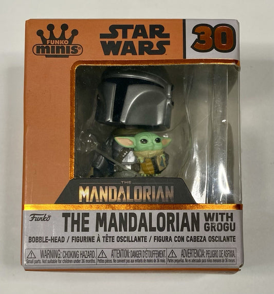 Star Wars Funko Pop The Mandalorian With Grogu Mystery Minis Mando #30 Brand New