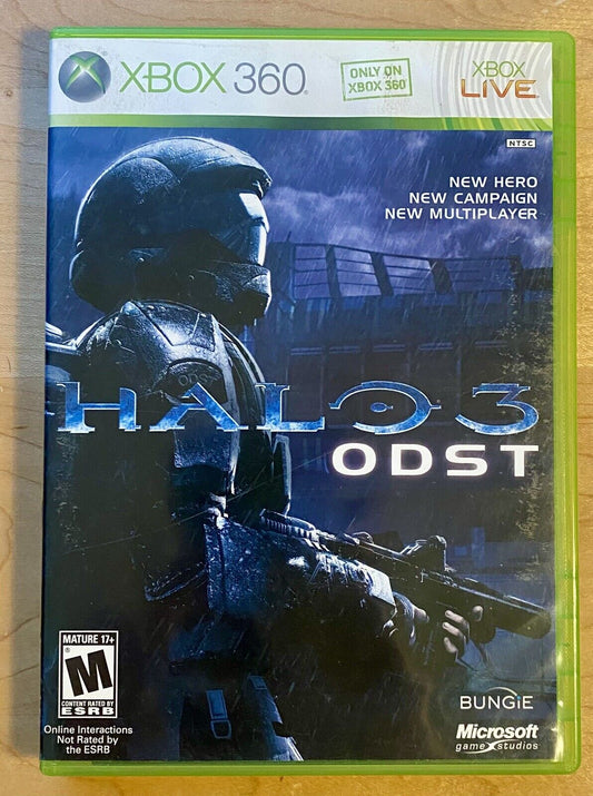 Halo 3: ODST (Microsoft Xbox 360, 2009) CIB W/ Manual, Insert & Multiplayer Disc