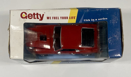1969 FORD MUSTANG MACH 1 DIECAST 1:24 ERTL Getty Gasoline Oil, In Box