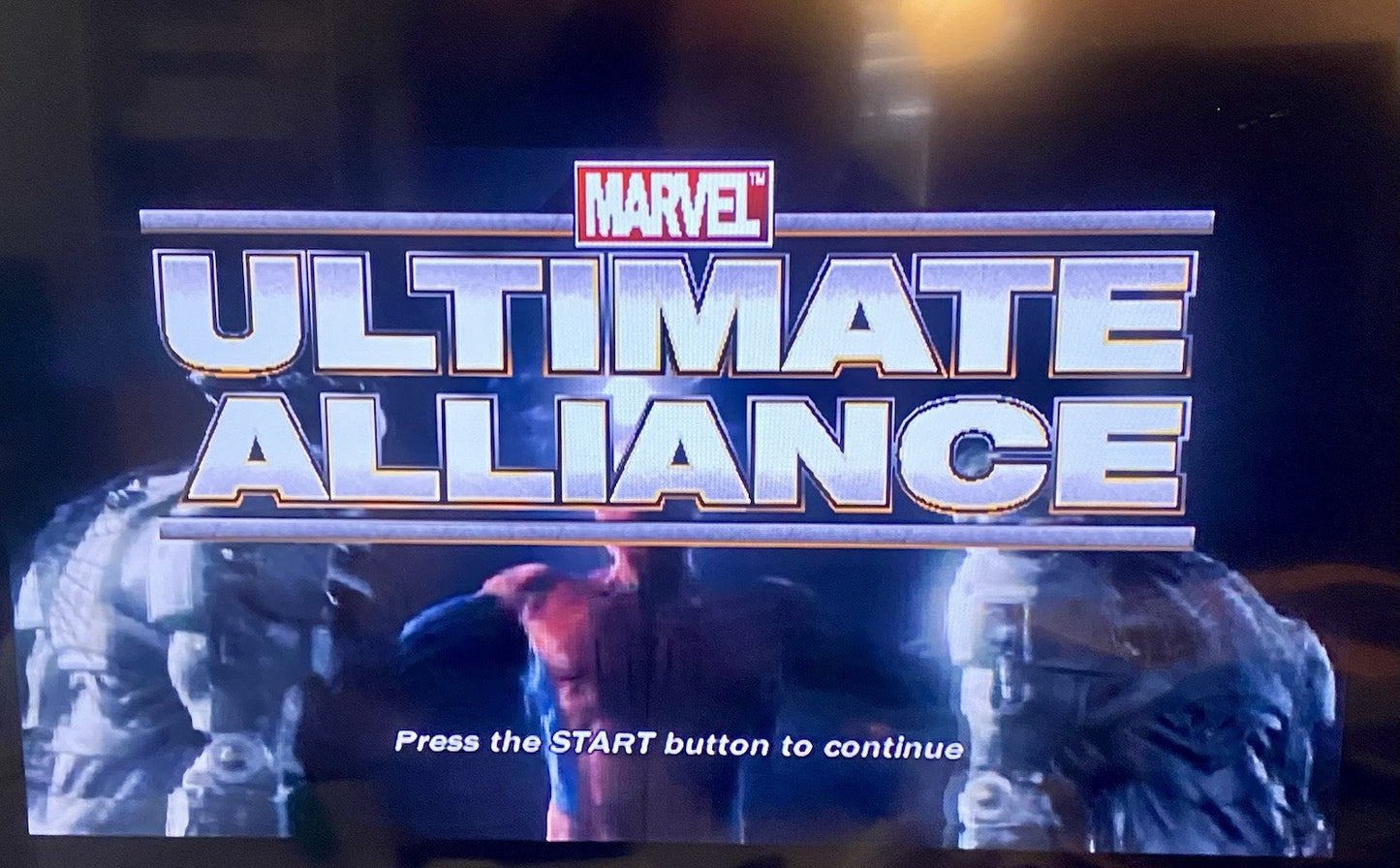 Marvel Ultimate Alliance (Sony PlayStation 2, 2006) PS2 Black Label, Tested