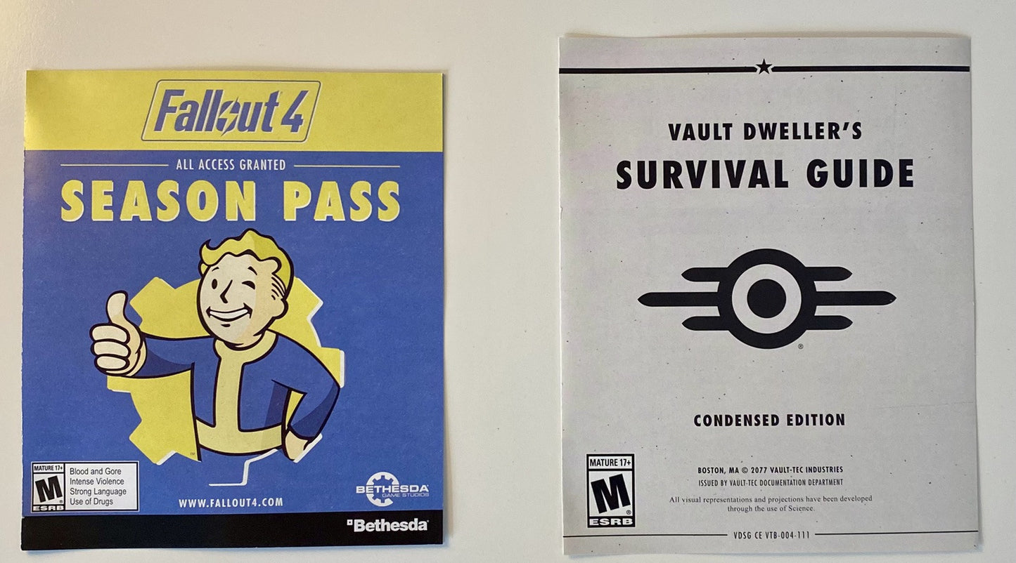 Fallout 4 (Sony PlayStation 4, 2015) CIB Complete In Box W/ Manual & Insert