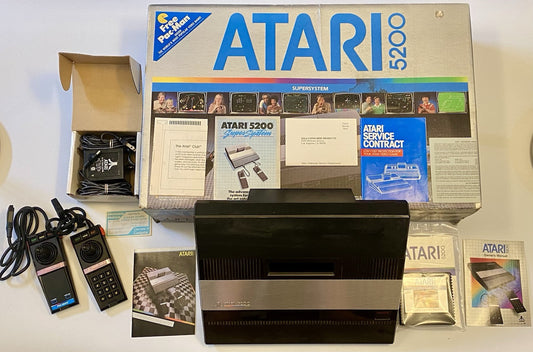 Atari 5200 Console 2-Port Bundle With Pac-Man, CIB. All Tested & Working