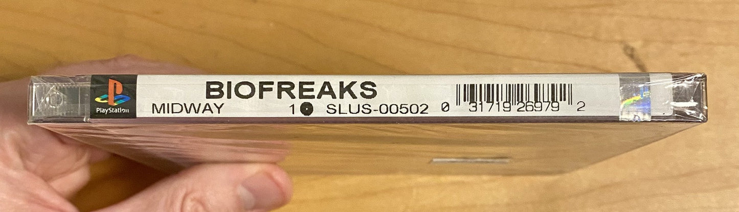 Bio Freaks (Sony Playstation 1, 1998) Brand New Factory Sealed, Black Label