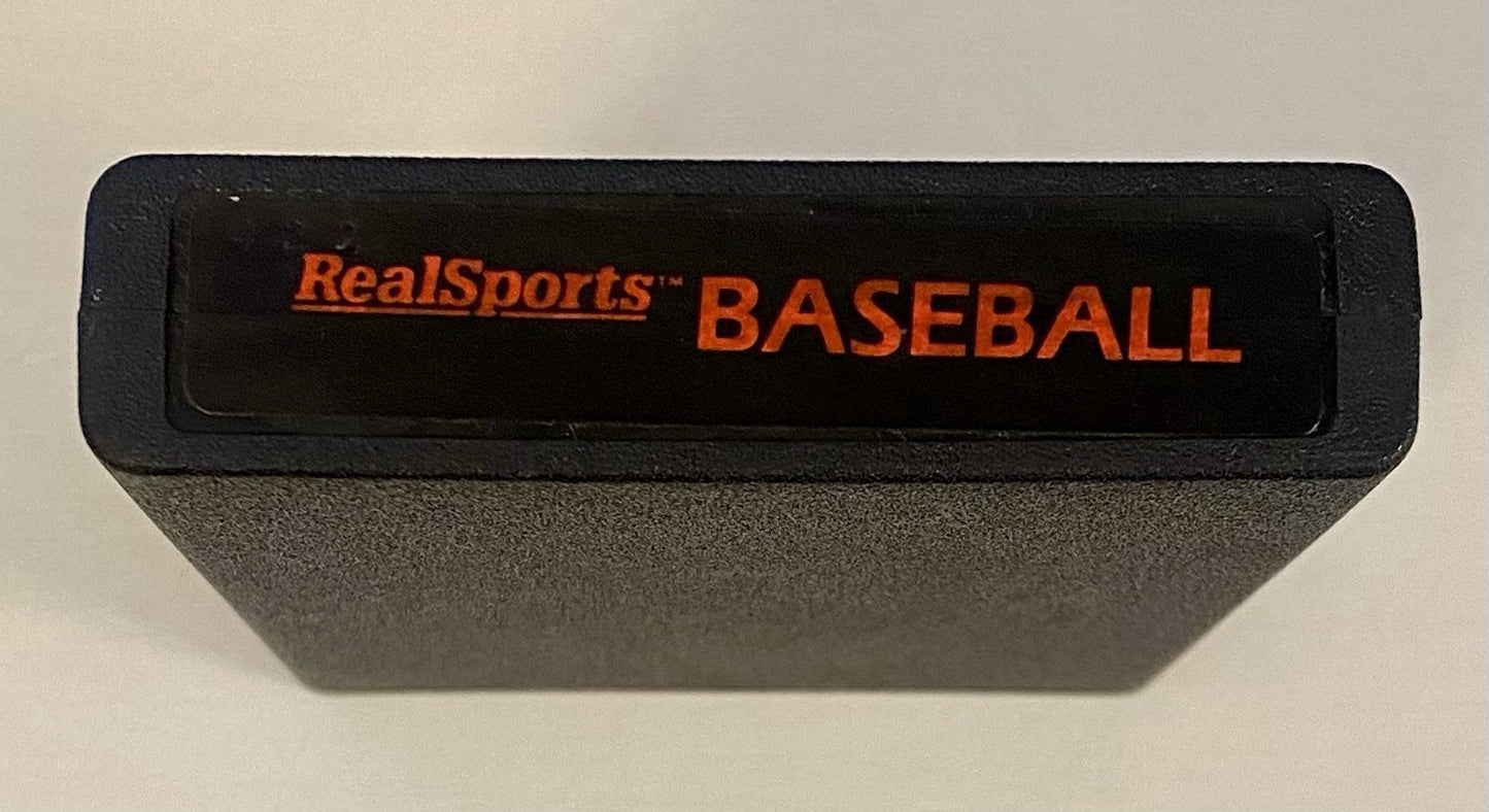 Real Sports Baseball (Atari 2600, 1988) Silver Label Cart And Manual, Tested