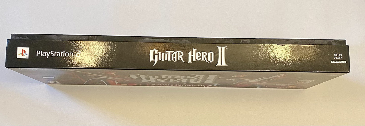 Guitar Hero 2 (PlayStation 2) PS2 Game, Guitar, Some Stickers, No Strap. Tested