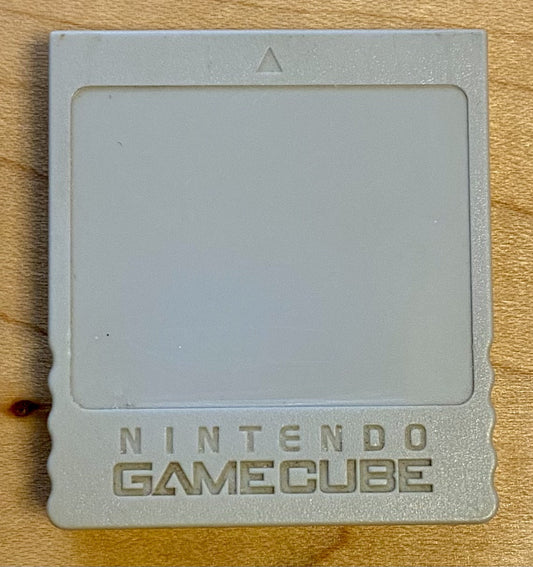 Official Nintendo Gamecube Memory Card 59 Blocks DOL-008 Genuine Grey Tested