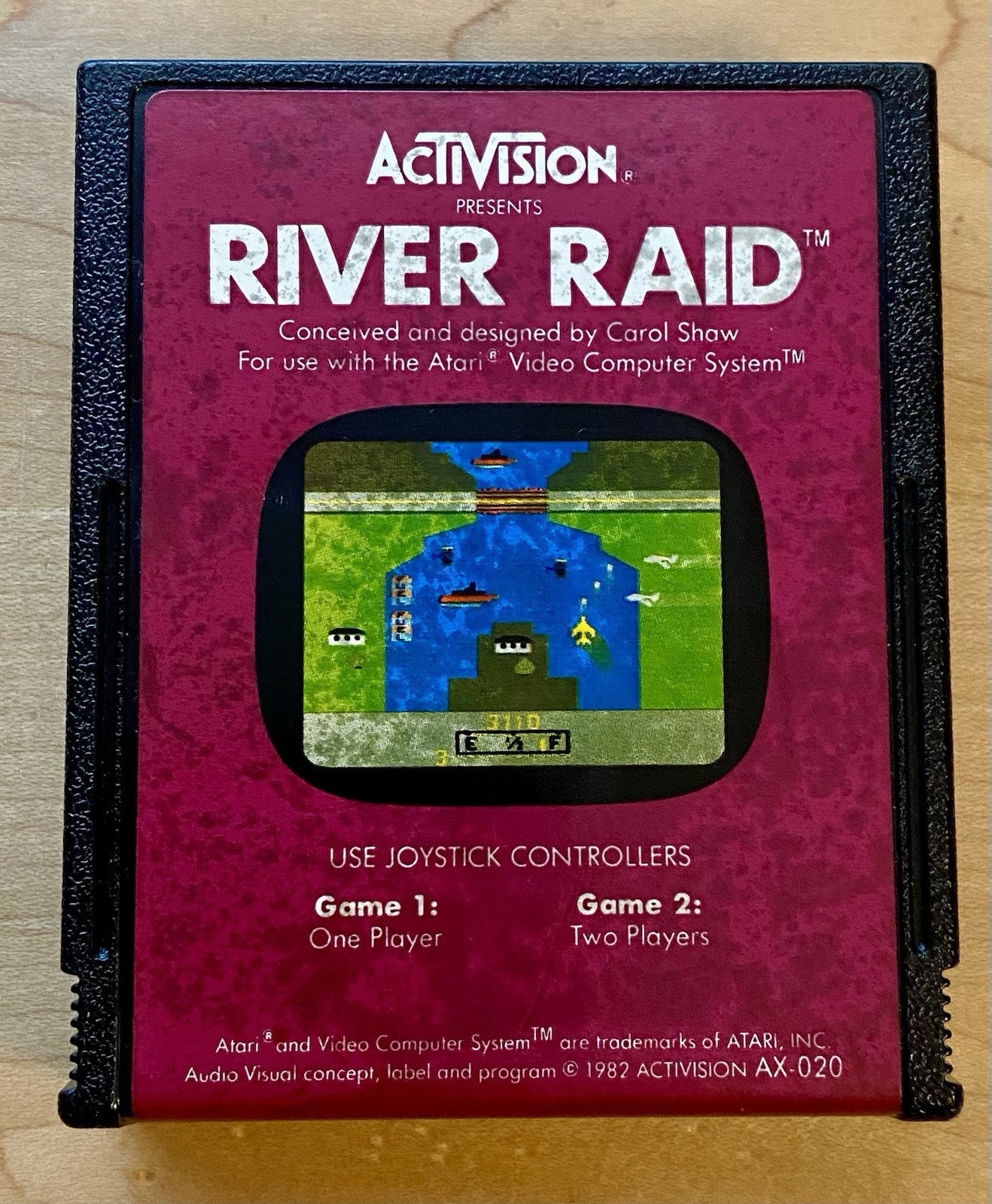 River Raid (Atari 2600, 1982) Authentic, Tested & Working