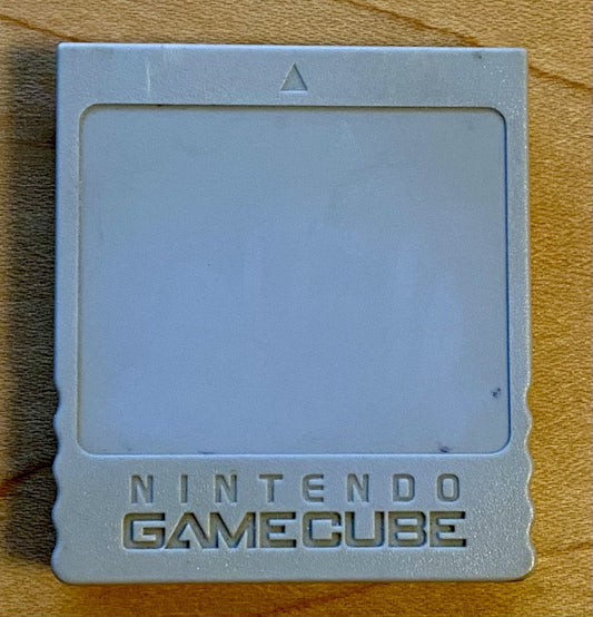 Official Nintendo Gamecube Memory Card 59 Blocks DOL-008 Genuine Grey Tested