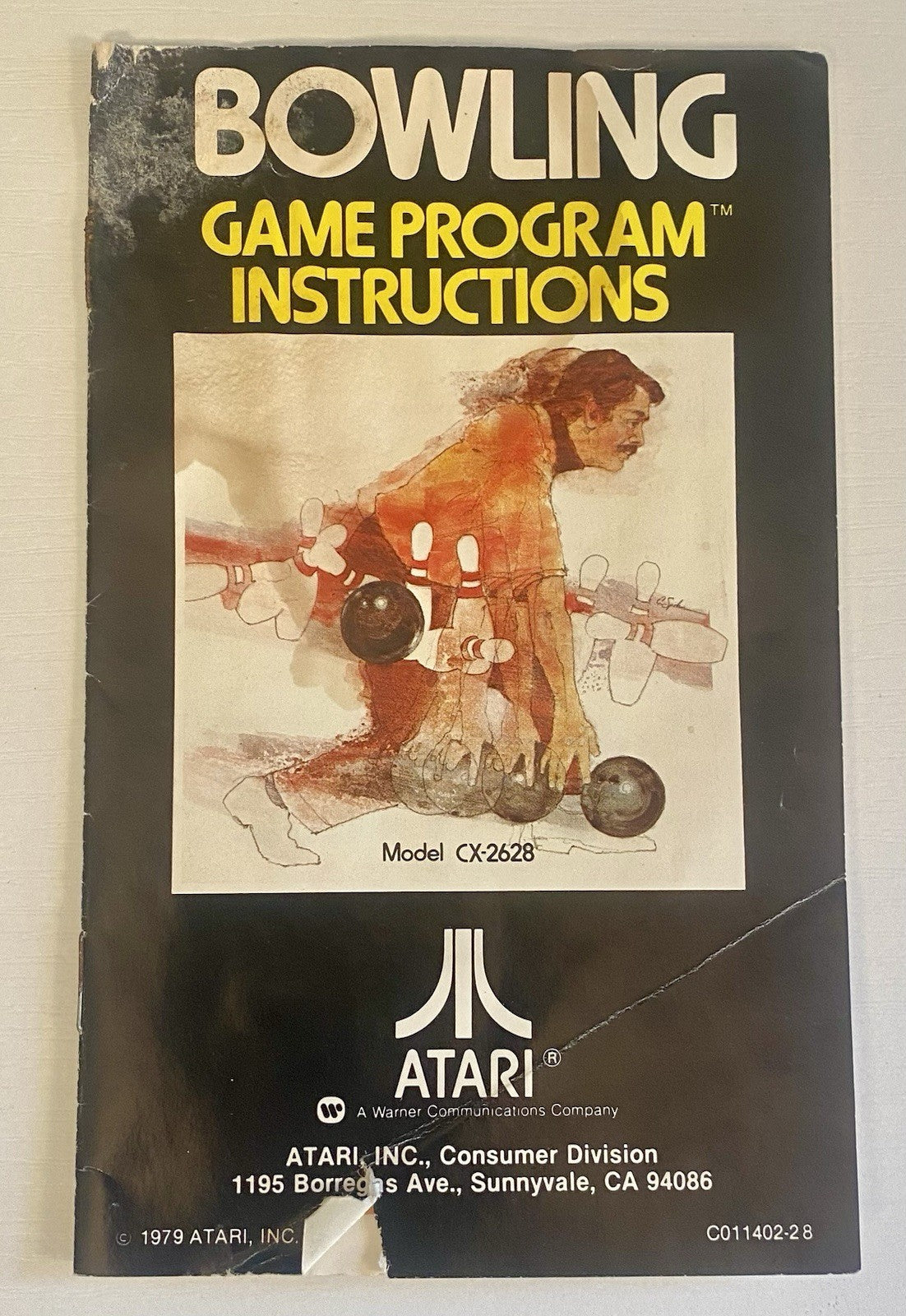 Bowling (Atari 2600, 1978) CIB W/ Cartridge & Manual, Read Description, Tested