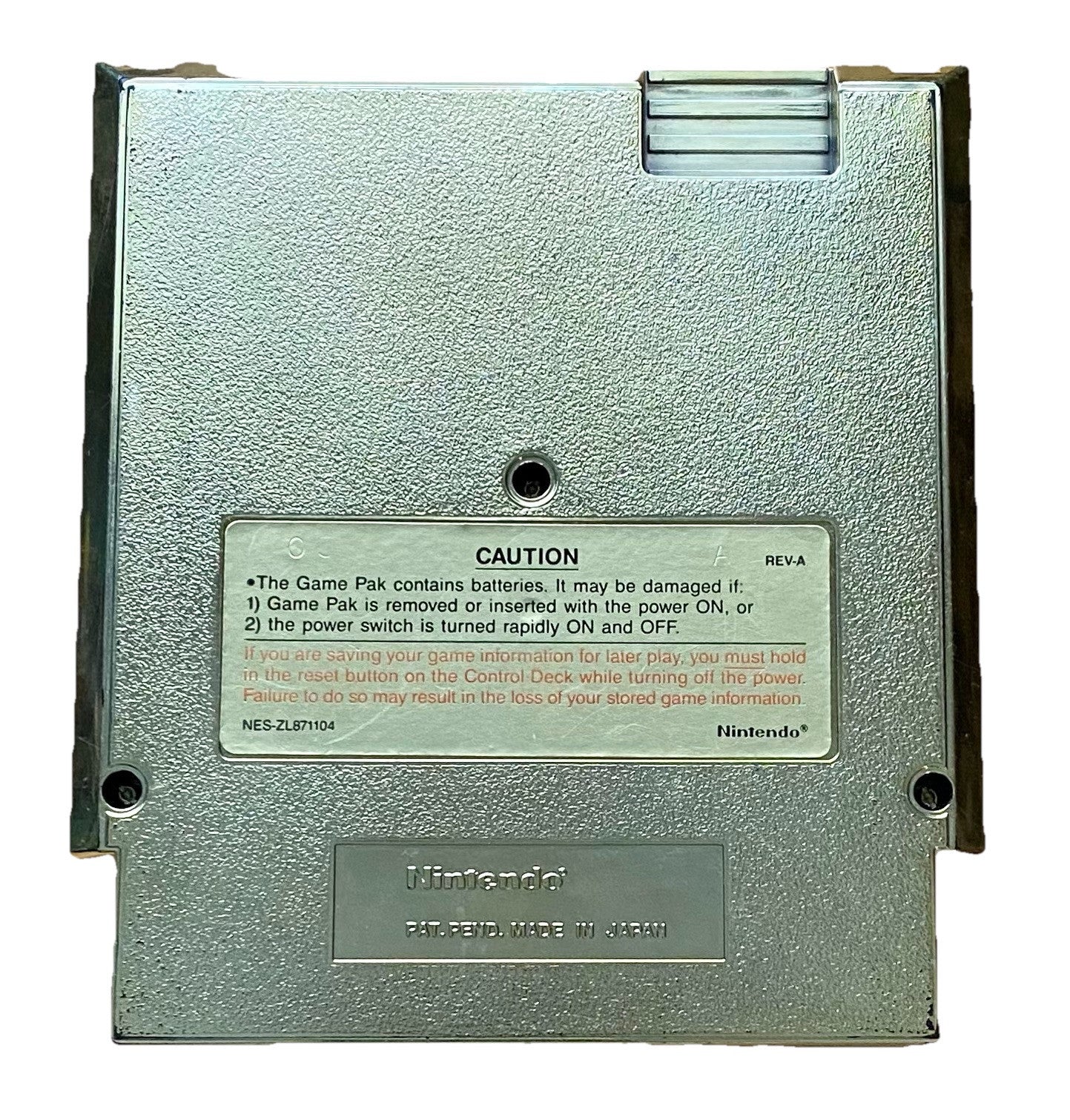 The Legend of Zelda Gold Cart (NES, 1987) Authentic, Tested, Save Works