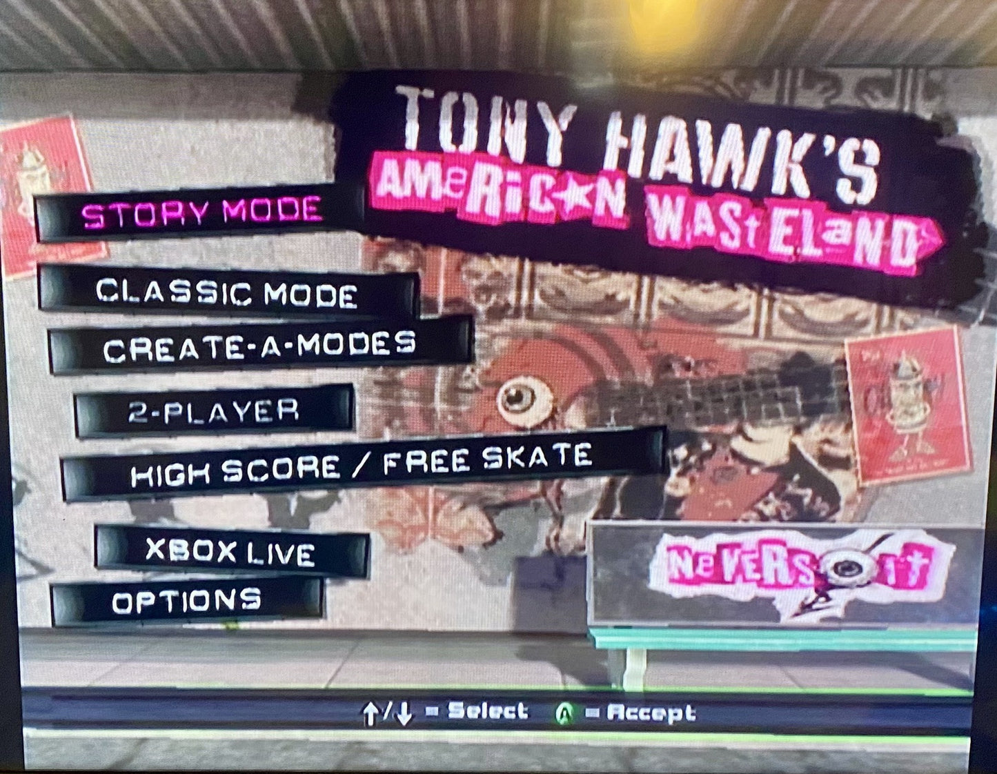 Tony Hawk's American Wasteland (Microsoft Xbox, 2005) Tested, No manual