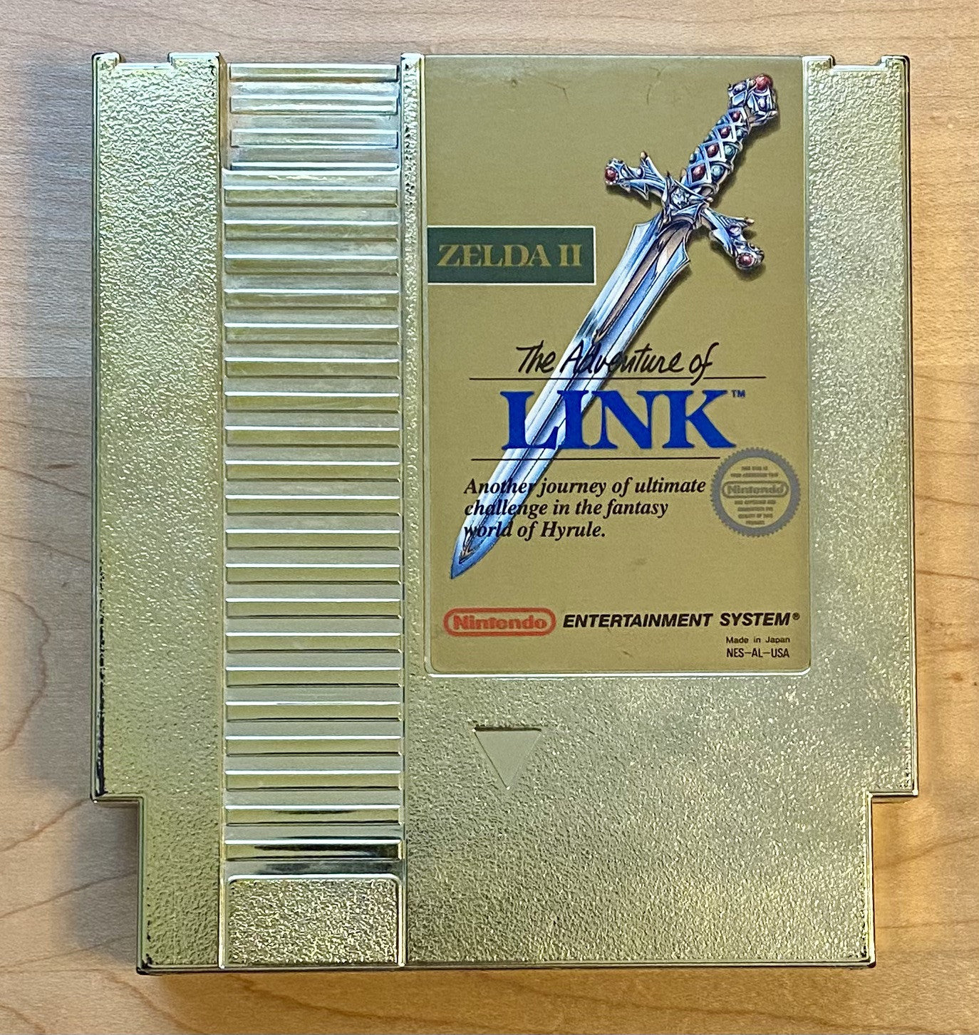 Zelda II: The Adventure Of Link (Nintendo NES, 1988) Gold Cart, Tested, Saves