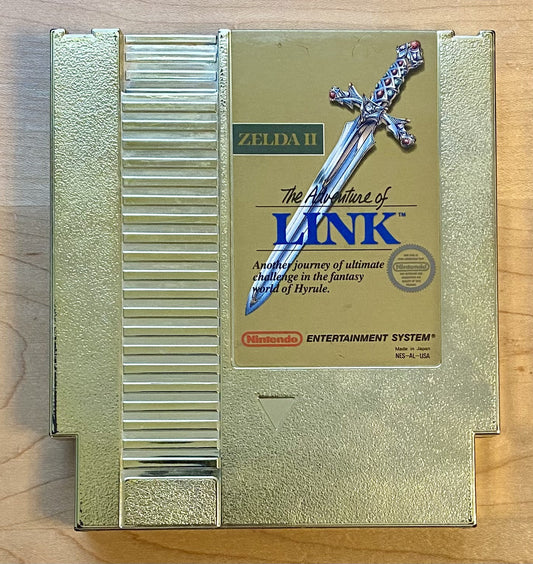 Zelda II: The Adventure Of Link (Nintendo NES, 1988) Gold Cart, Tested, Saves