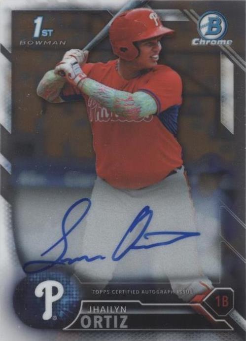 2016 Bowman Chrome Prospect Jhailyn Ortiz #CPA-JO BGS 9.5 GEM MINT Auto