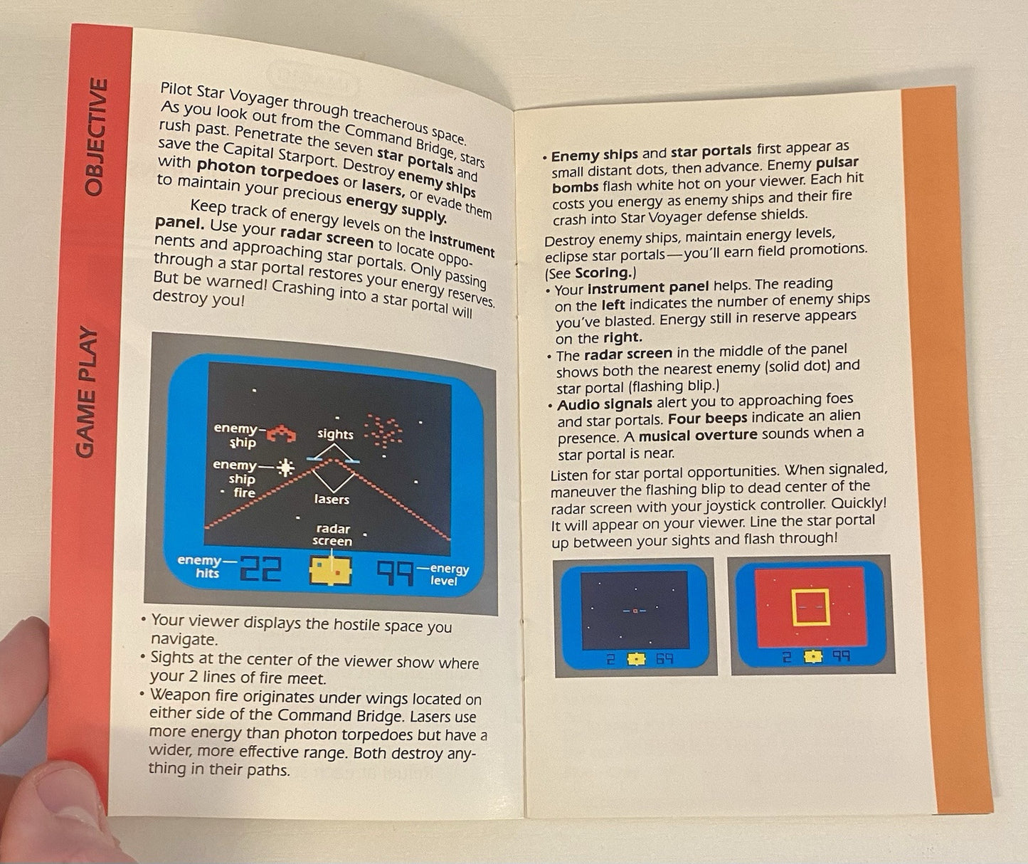 Star Voyager (Atari 2600, 1982) Authentic Cart & Manual, Tested & Working