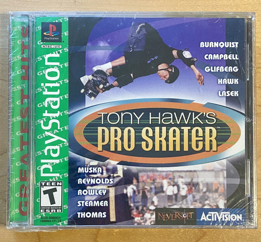 Tony Hawk's Pro Skater Greatest Hits (PlayStation 1 2000) PS1 Factory Sealed New