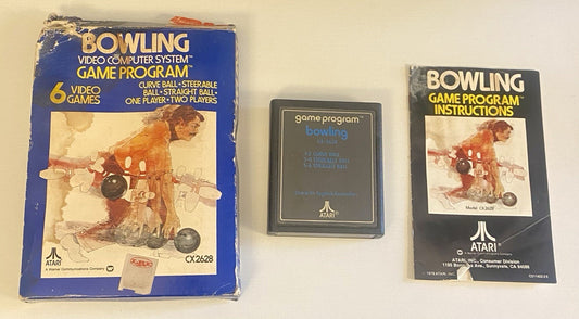 Bowling (Atari 2600, 1978) CIB W/ Cartridge & Manual, Read Description, Tested