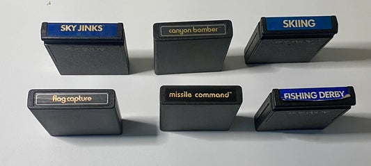Atari 2600 Game Lot Of 6 Video Game Carts & Manuals, Retro Classic Bundle Tested