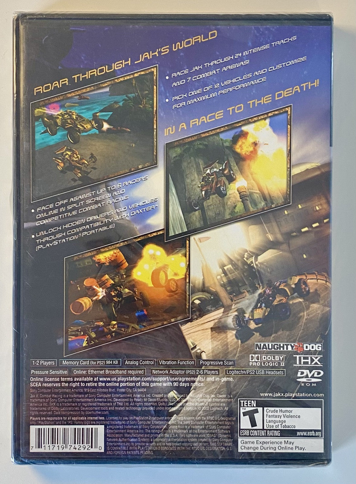 Jak X Combat Racing (PlayStation 2, 2005) PS2 Greatest Hits Factory Sealed