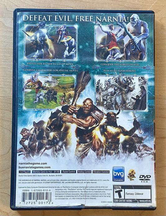 Chronicles of Narnia Bundle (PlayStation 2) PS2, Prince Caspian, Lion Witch, CIB