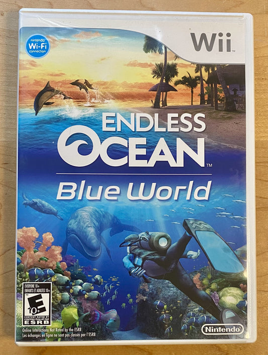 Endless Ocean Blue World (Nintendo Wii, 2010) CIB W/ Manual & Inserts, Tested