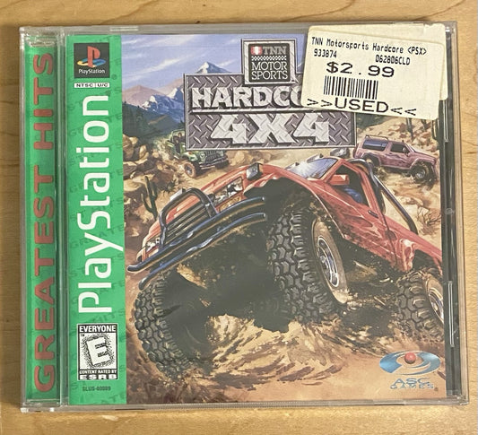 TNN Motorsports HardCore 4x4 (Sony PlayStation 1, 1996) PS1 New & Factory Sealed