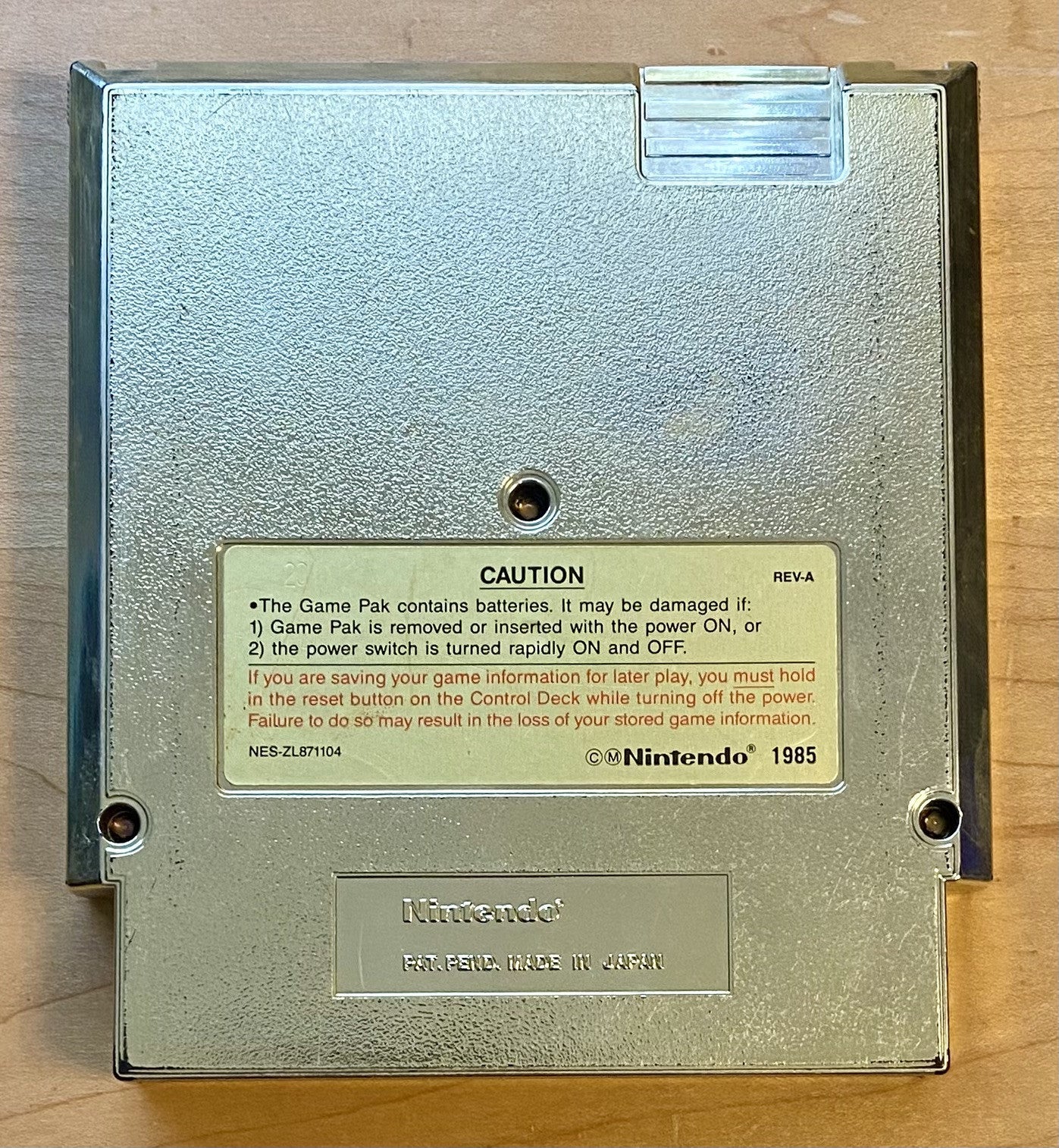 Zelda II: The Adventure Of Link (Nintendo NES, 1988) Gold Cart, Tested, Saves