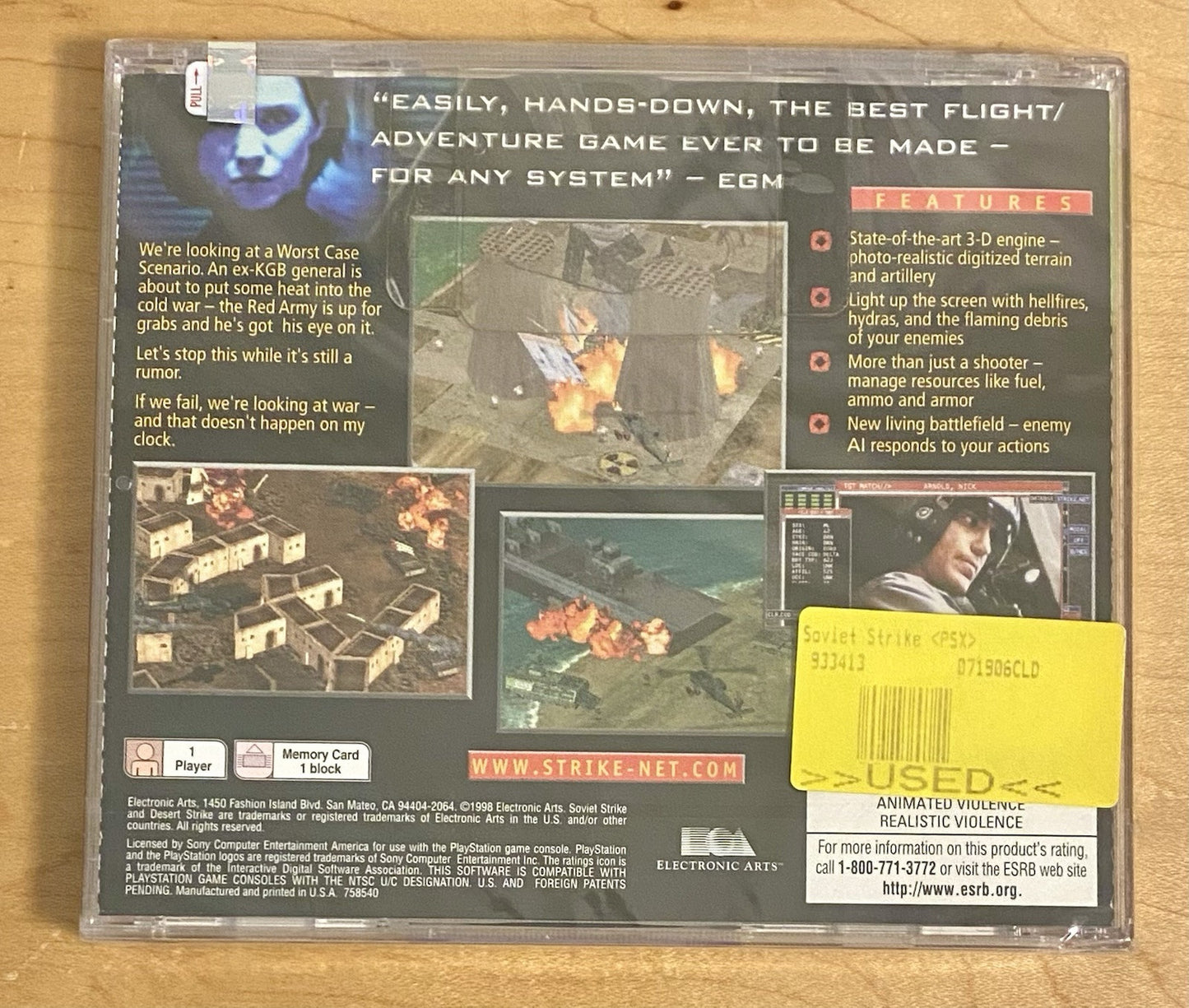 Soviet Strike Greatest Hits (Playstation 1, 1998) PS1 Brand New & Factory Sealed