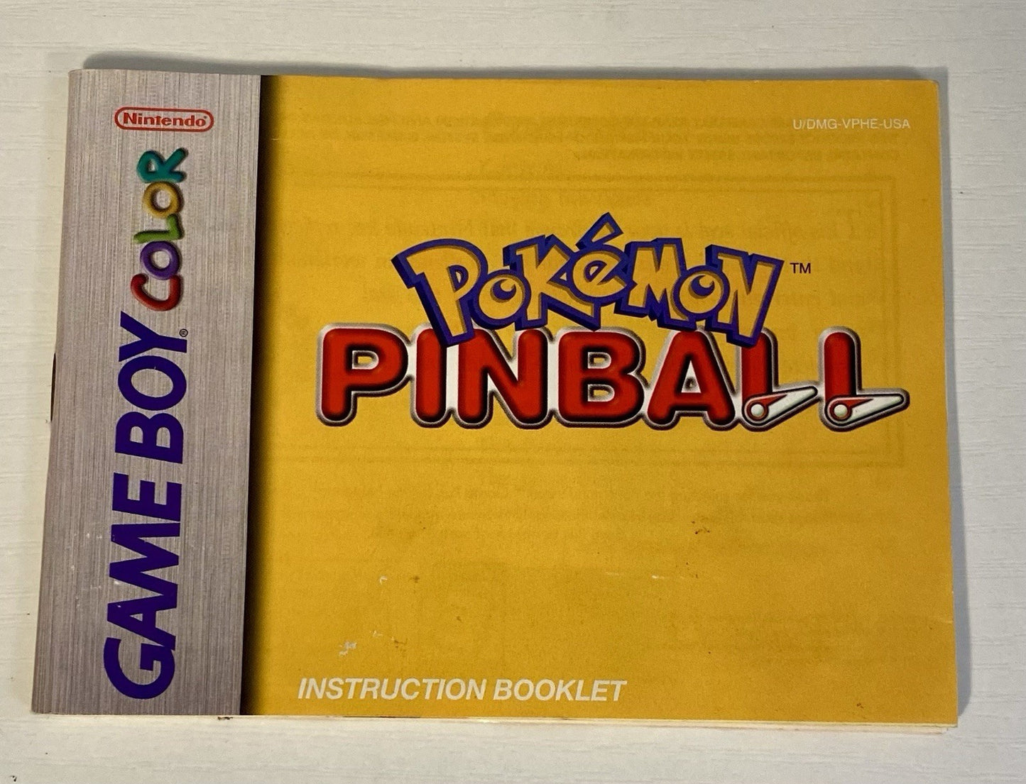Pokémon Pinball (Nintendo Game Boy Color, 1999) Authentic W/ Manual, Tested