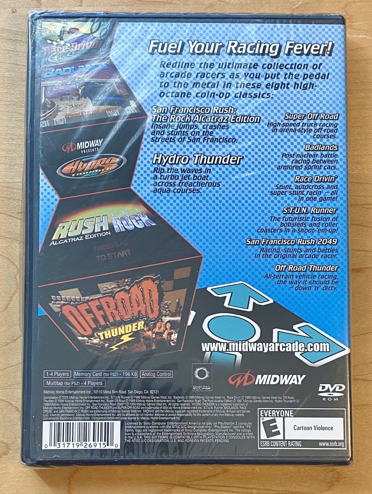 Midway Arcade Treasures 3 (Sony PlayStation 2 PS2, 2005) BRAND NEW Sealed!
