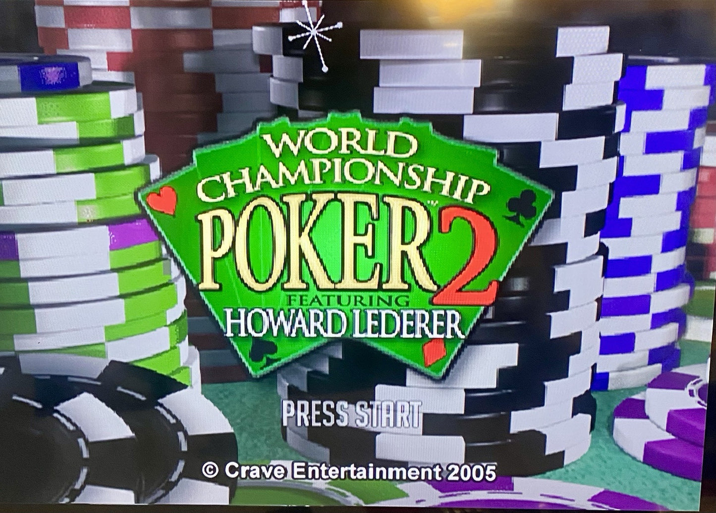 World Championship Poker 1 & 2 PS2 Bundle (PlayStation 2) Both CIB & Tested