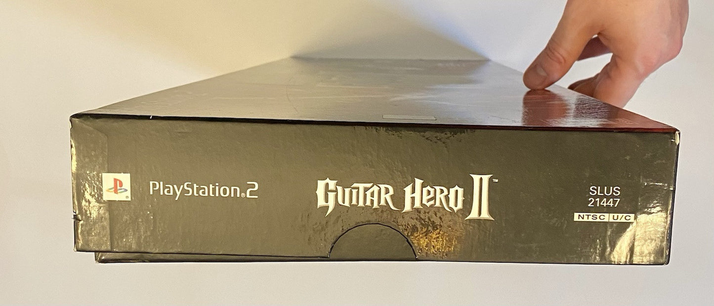 Guitar Hero 2 (PlayStation 2) PS2 Game, Guitar, Some Stickers, No Strap. Tested