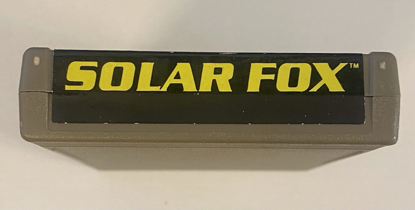 Solar Fox (Atari 2600, 1982) Authentic Cart And Manual, Tested & Working