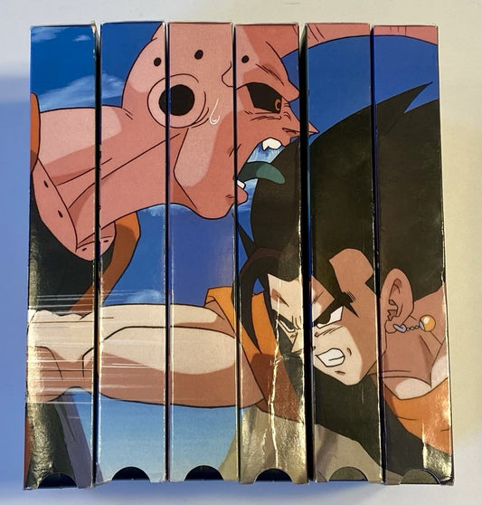 Dragon Ball Z Fusion Saga Uncut VHS Set 6 Tapes DBZ, Missing First Tape