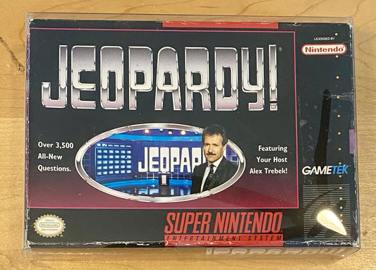 Jeopardy! (Super Nintendo Entertainment System) SNES CIB W/ Box, Cart & Manual