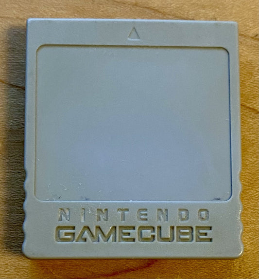 Official Nintendo Gamecube Memory Card 59 Blocks DOL-008 Genuine Grey Tested
