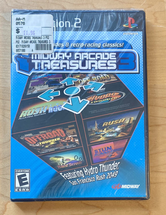 Midway Arcade Treasures 3 (Sony PlayStation 2 PS2, 2005) BRAND NEW Sealed!