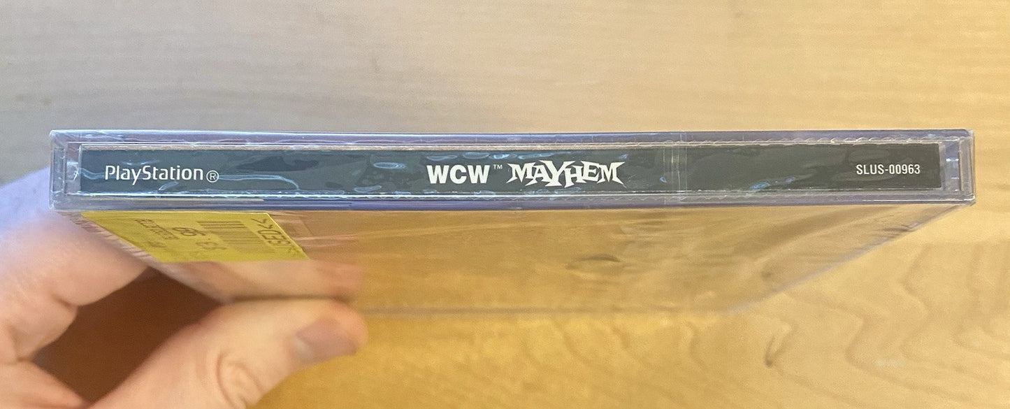 WCW Mayhem Wrestling Black Label (PlayStation 1, 1999) Brand New Factory Sealed