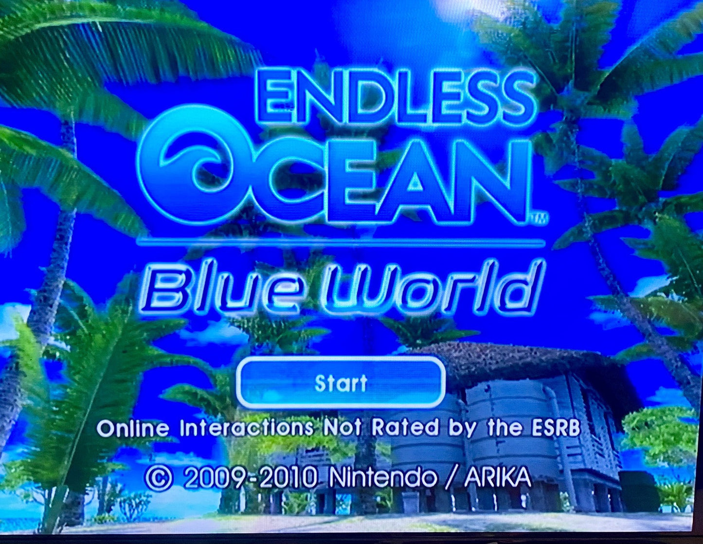 Endless Ocean Blue World (Nintendo Wii, 2010) CIB W/ Manual & Inserts, Tested