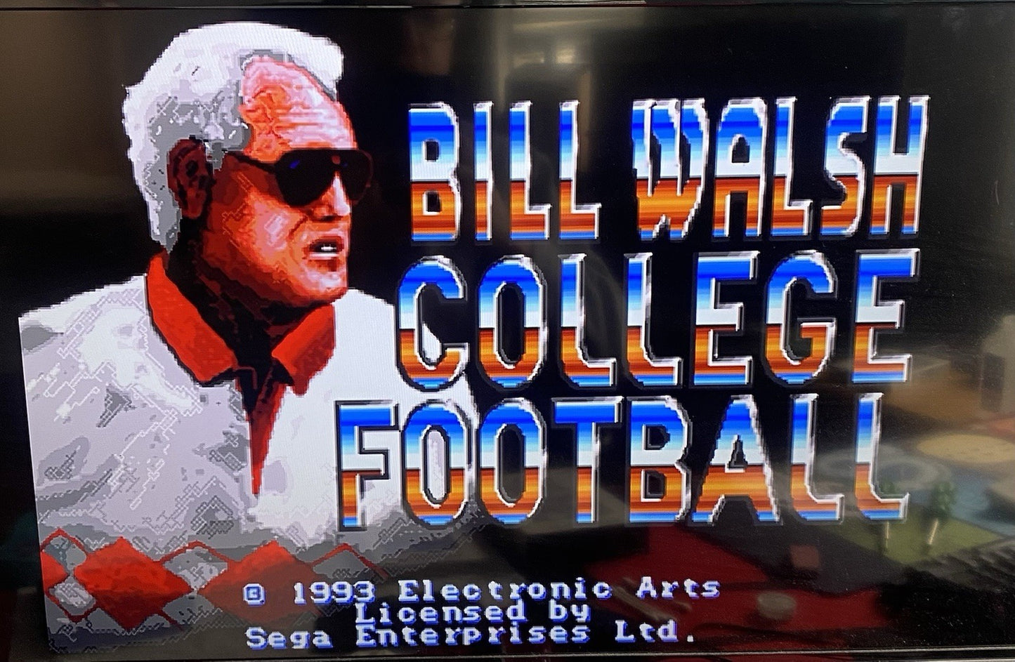 Bill Walsh College Football (Sega Genesis) CIB W/ Manual & Stat Cards, Tested