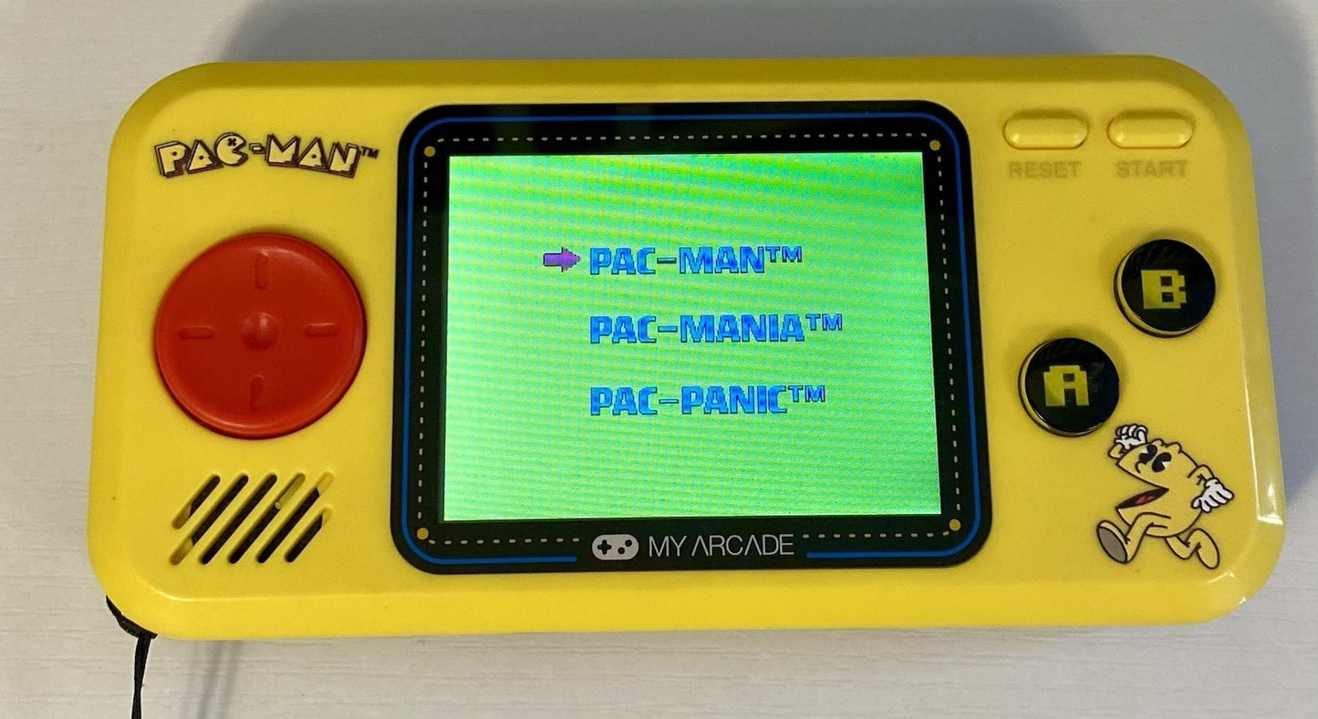 My Arcade Pocket Player Pac-Man, Pac-Panic PAC-Mania, 2018 Tested & Working