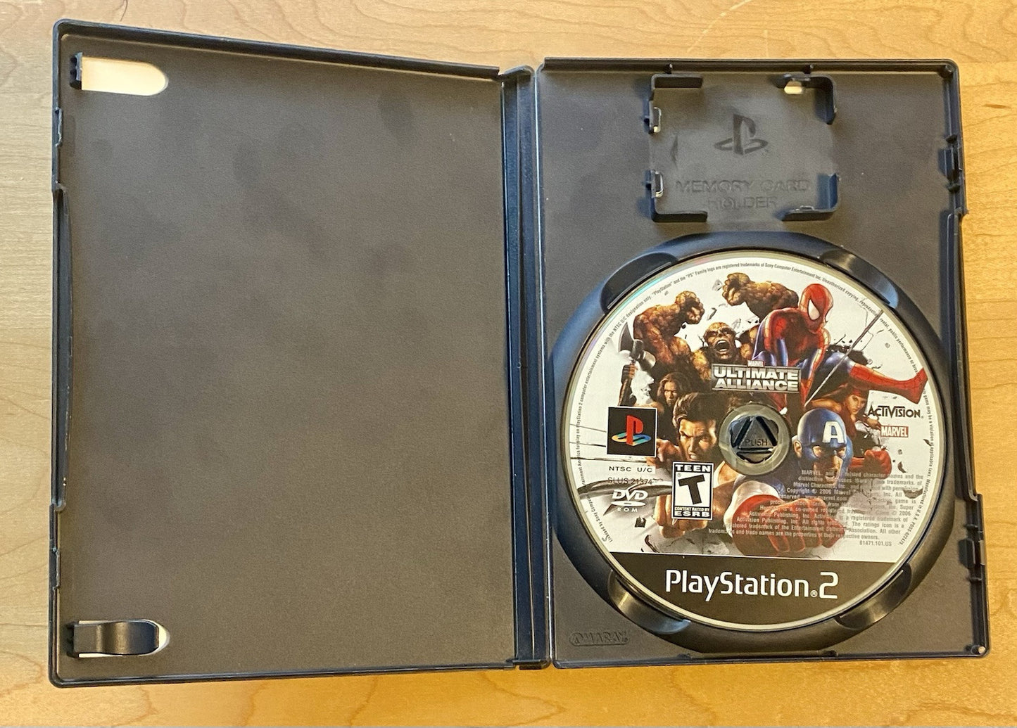 Marvel Ultimate Alliance (Sony PlayStation 2, 2006) PS2 Black Label, Tested