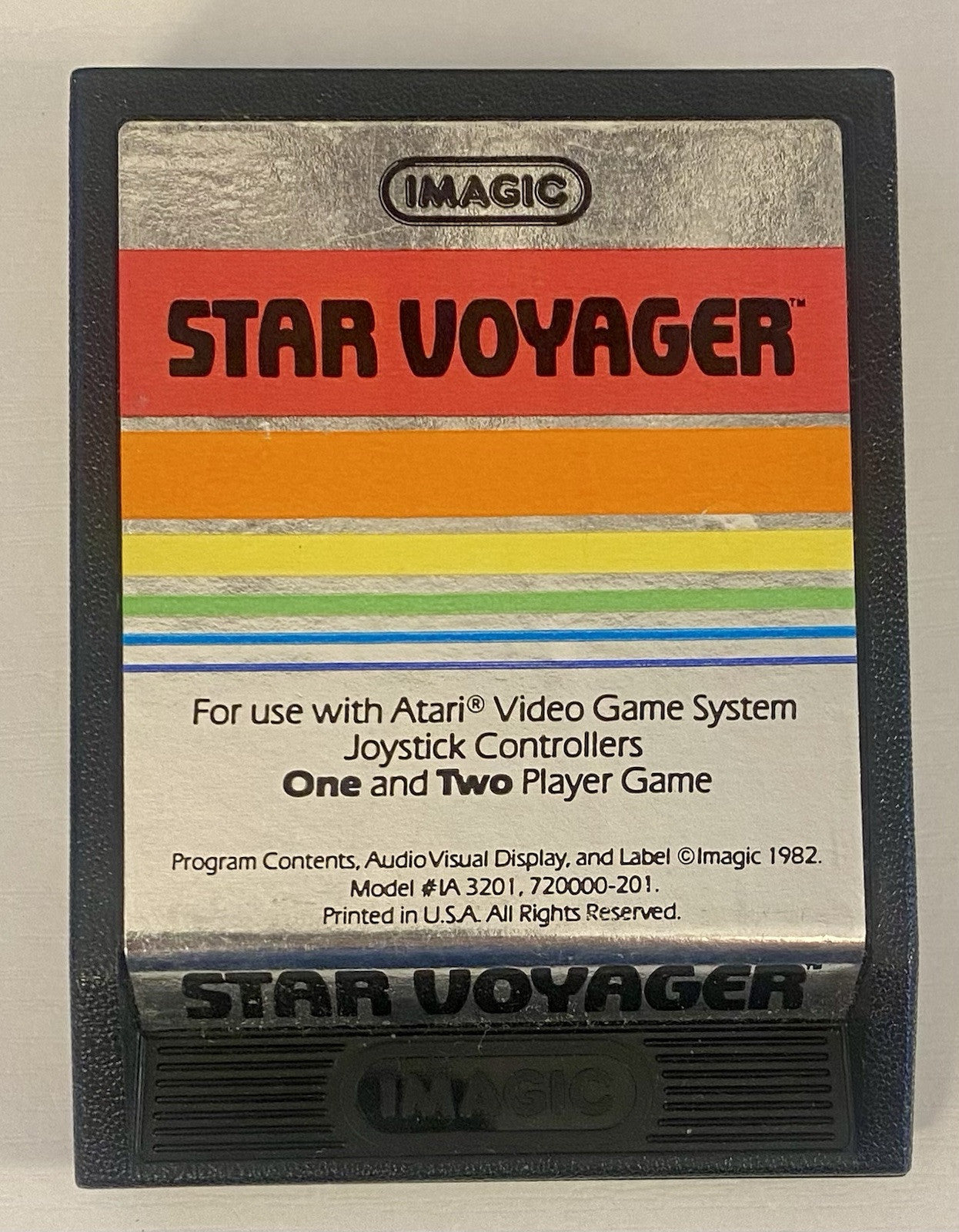 Star Voyager (Atari 2600, 1982) Authentic Cart & Manual, Tested & Working