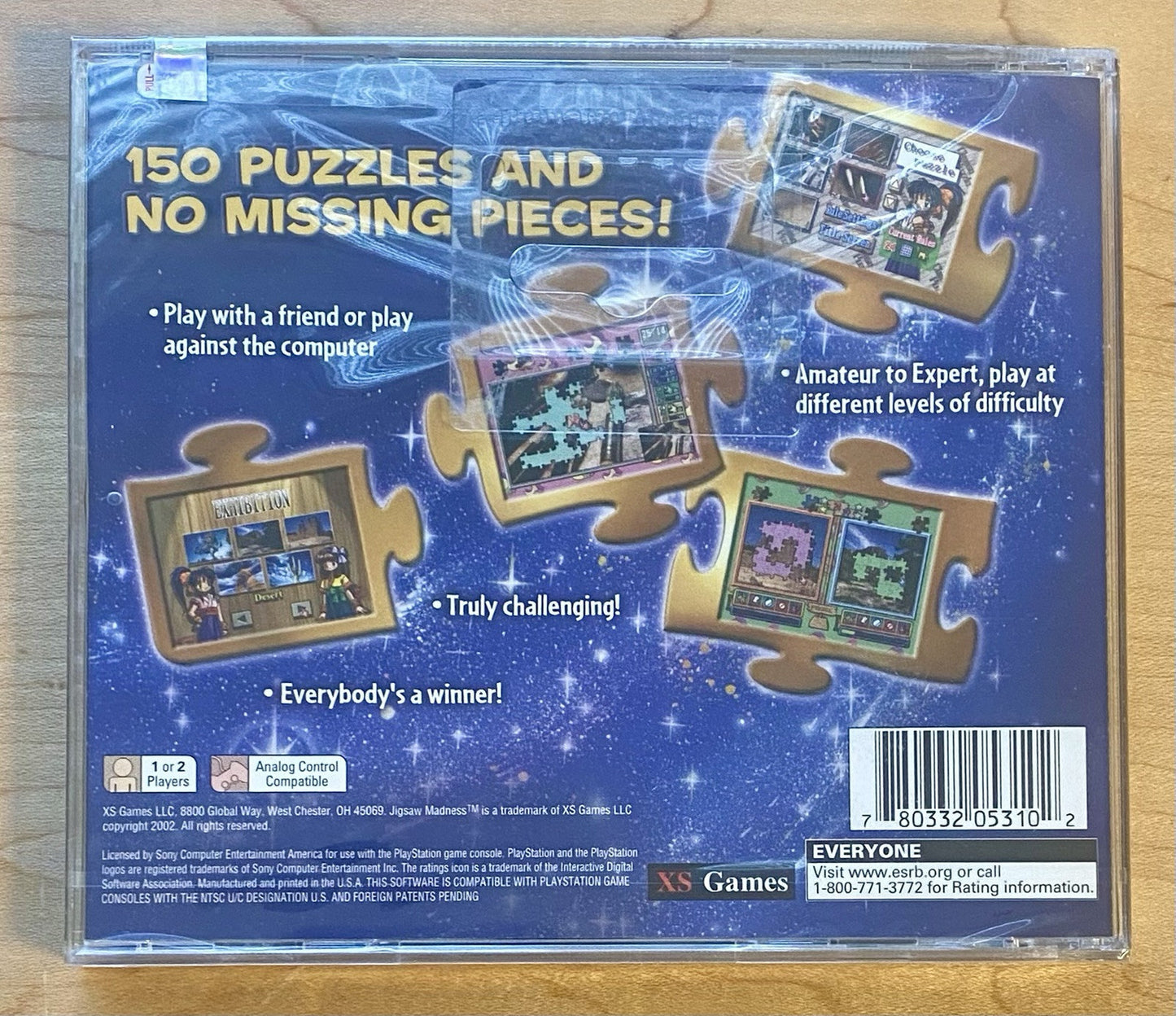 Jigsaw Madness (Sony PlayStation 1, 2002) Brand New & Factory Sealed